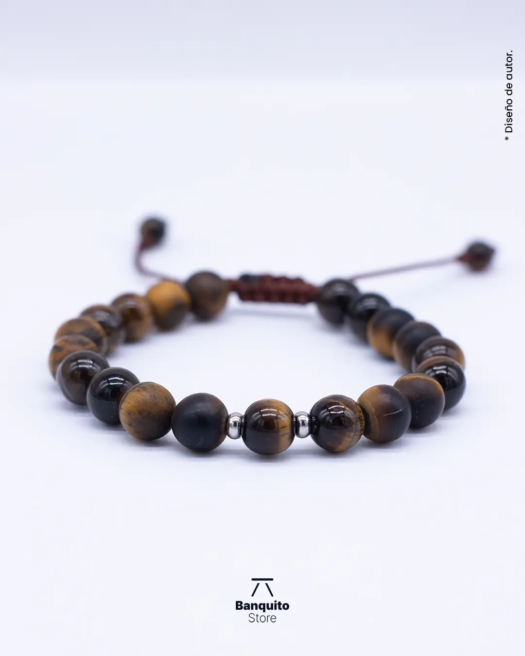 Pulsera de ojo de tigre mate y brillante 8mm