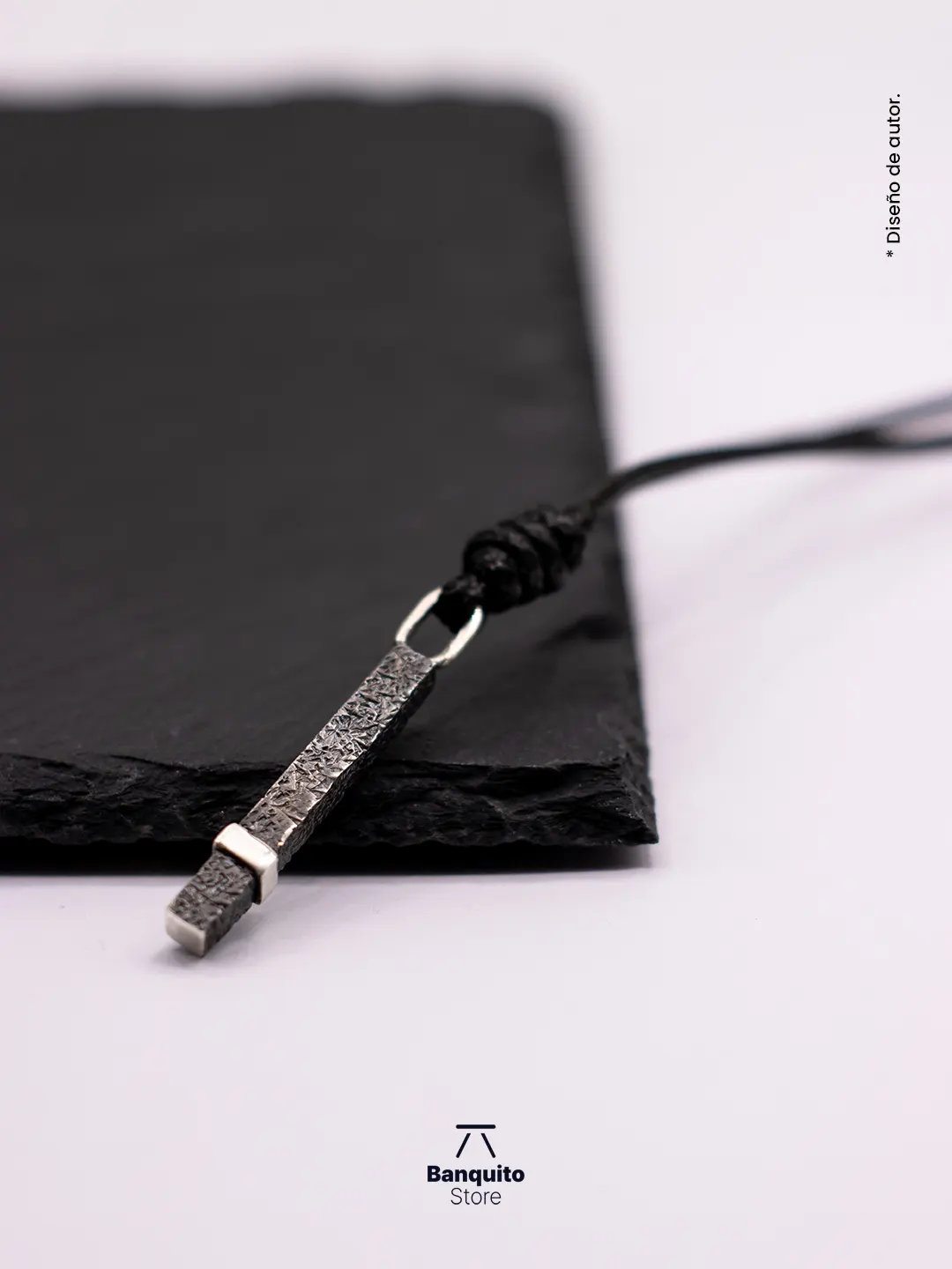 Collar de plata 950 texturizada