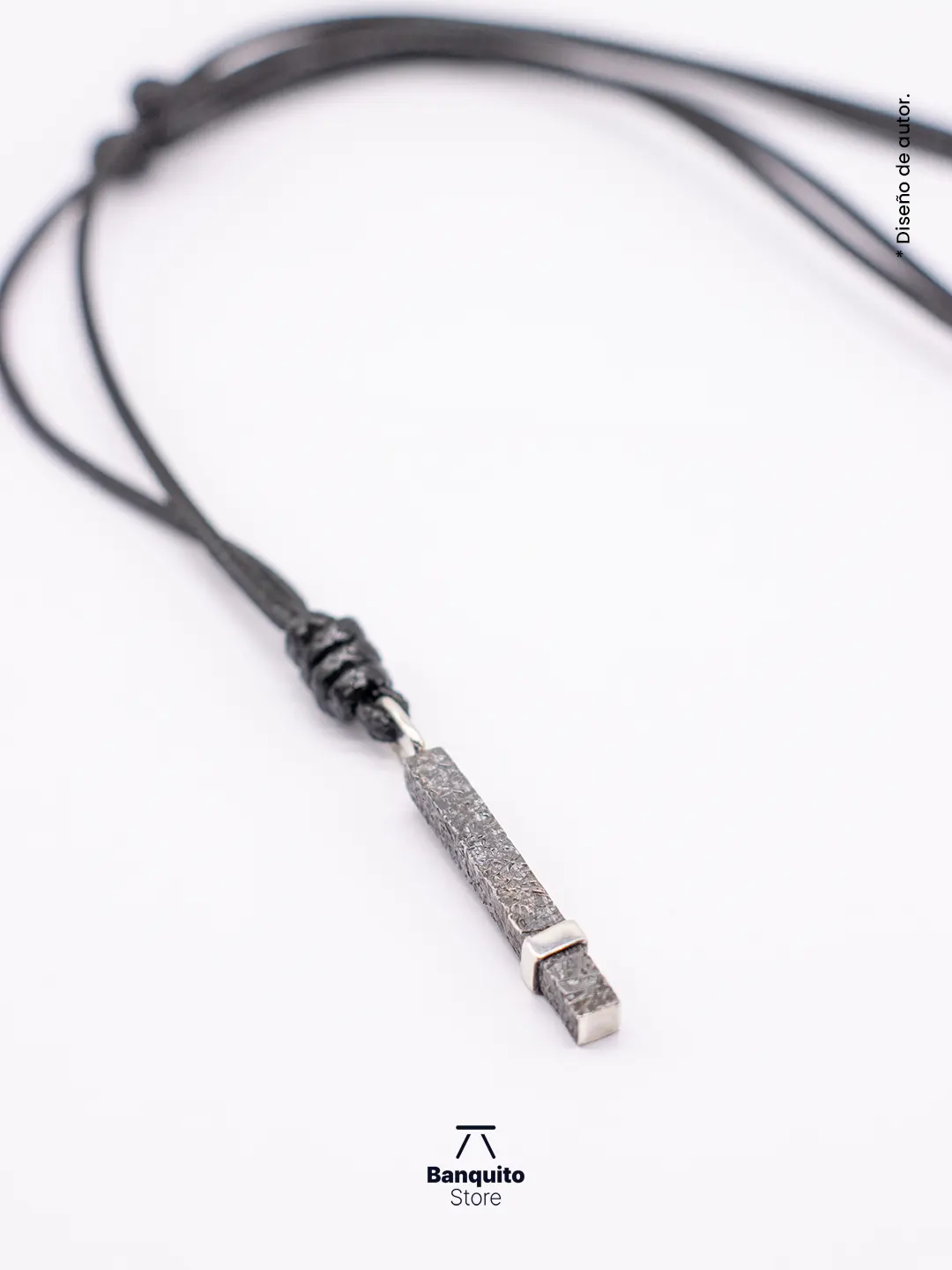 Collar de plata 950 texturizada - Imagen 2