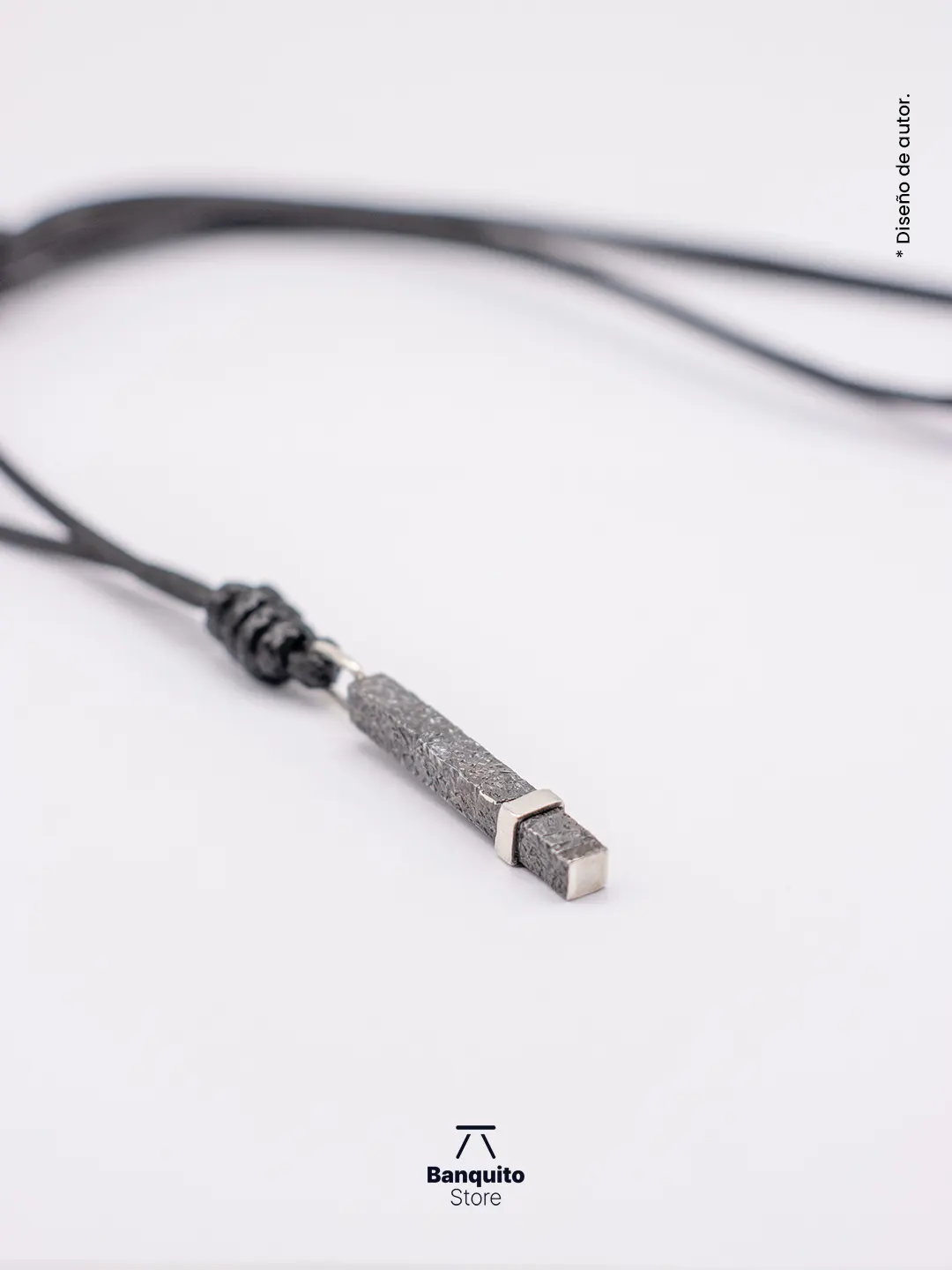 Collar de plata 950 texturizada - Imagen 3