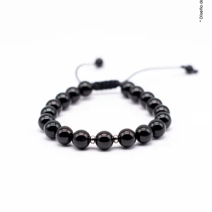 Pulsera Ónix Brillante 8mm Hombre