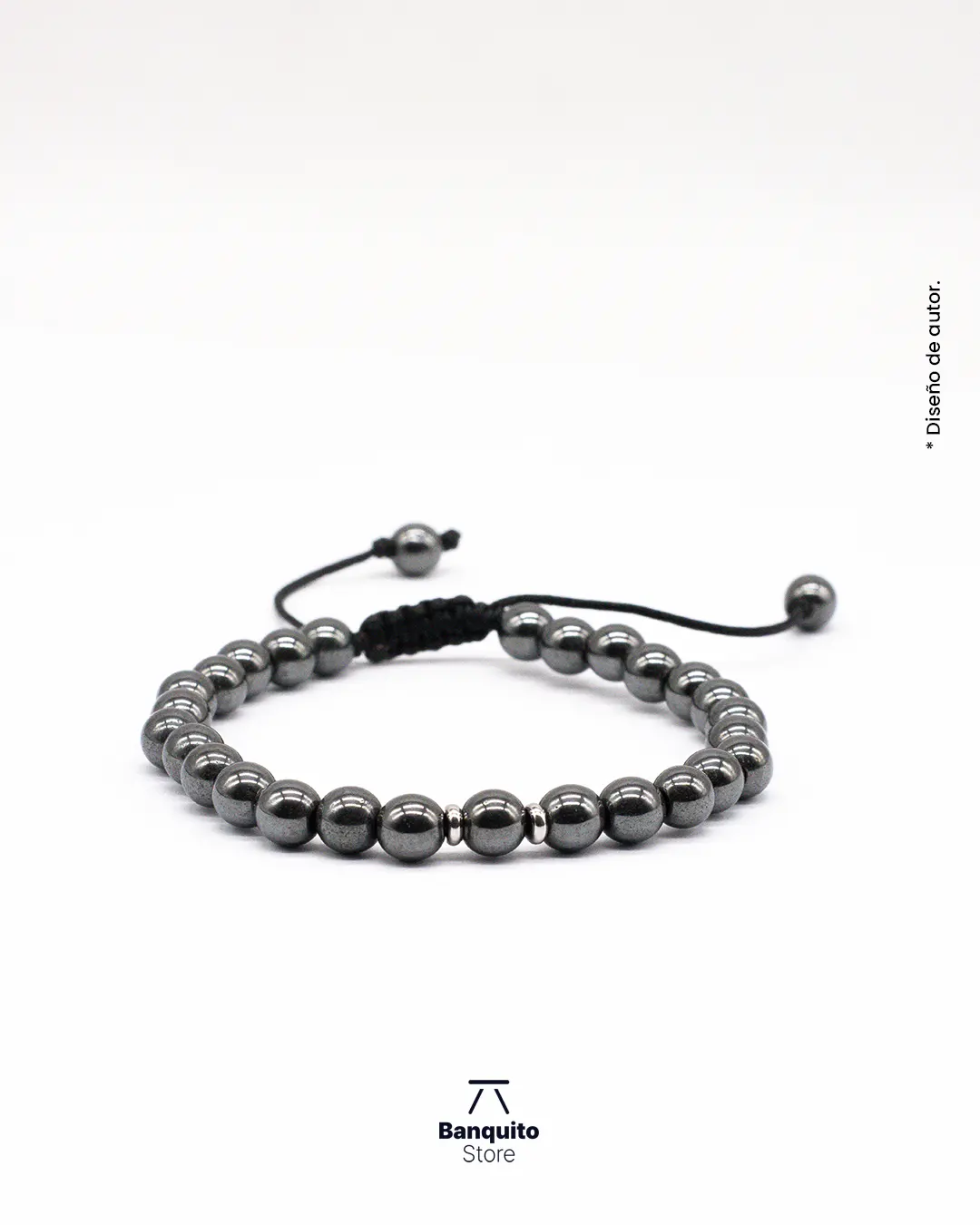 Pulsera Hematita Hombre Chile – Piedra Natural Hecha a Mano